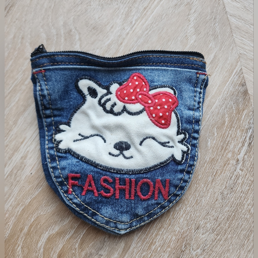 Adorable Handcrafted Jean Pouch